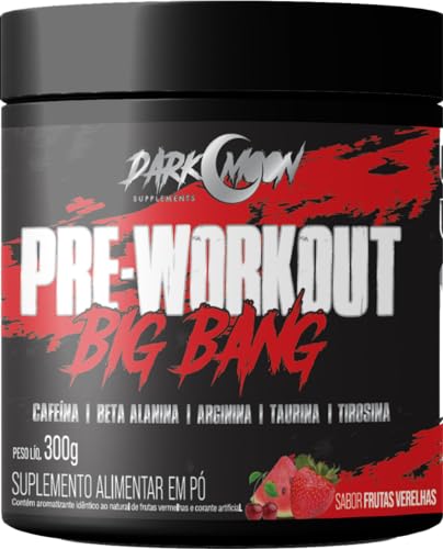 Pre Workout Big Bang 300g - Pré Treino Mais Energia para seu Treino - Sabor Frutas Vermelhas - Darkm