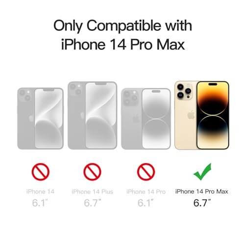 JETech Matte Case for iPhone 14 Pro Max 6.7-Inch, Shockproof Military Grade Drop Protection, Frosted Translucent Back Phone Cover, Anti-Fingerprint (Light Gold) by JETech - Image 2