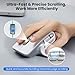 CITLLA Wireless Bluetooth Mouse, Ergonomic Rechargeable Silent Mouse with Multi-Device, Adjustable DPI, Flying Scroll & Thumb Wheel, Bluetooth Mice for Laptop, Computer, Tablet, Smartphone (White)