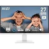 MSI PRO MP273QW E2 27 Inch WQHD Office Monitor - 2560 x 1440 IPS Panel, 100 Hz, Eye-Friendly Screen, Built-in Speakers, Tilt-Adjustable - HDMI 2.0b, DP (1.2a)
