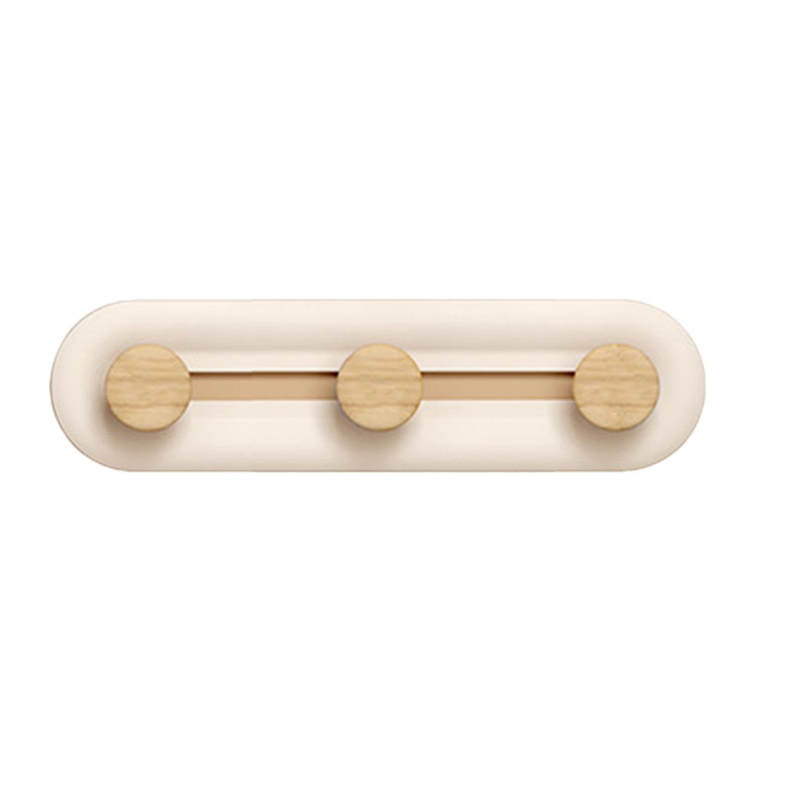 Wall Rack with Sliding Hooks,Adhesive Multipurpose Coat Hanger - Drilling Free Reusable Hat Racks, Hangable Coat Rack for Bags, Kitchen Utensils