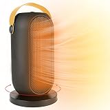 Chauffage Soufflant 1200W PTC Chauffage en Céramique Silencieux Économie d'énergie 3 Modes Oscillation à 90 ° Chauffage électrique Portable Convient pour la chambre à coucher Bureau Salle de bain