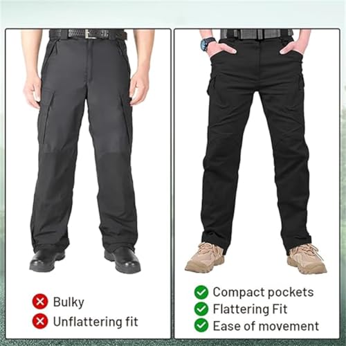 Rugstor Flexcamo - Tactical Waterproof Pants, Men’s Flex Camo Cargo Pants, Lightweight Waterproof Quick Dry Tactical Pants4