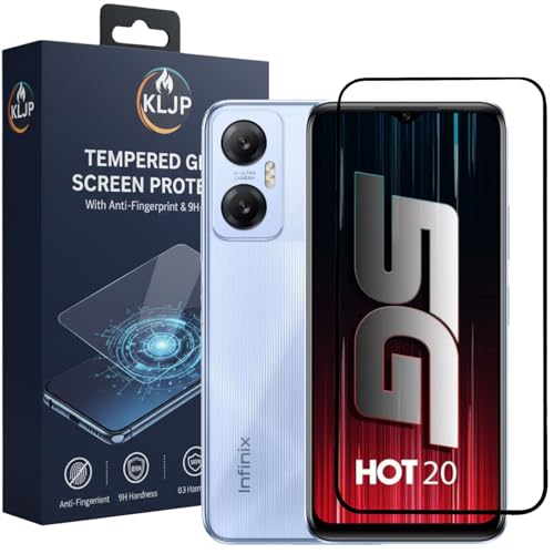 Image of Military-Grade Gorilla Tempered Glass For INFINIX HOT 20 With Installation Kit | Edge to Edge Coverage | Black