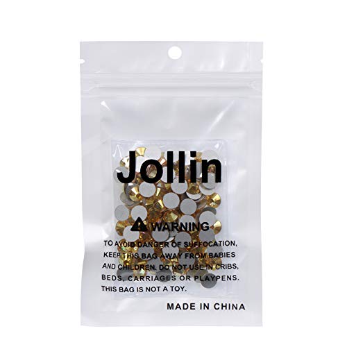 Jollin 144 Pieces Flatback Rhinestones Glue Fix Crystal Glass Diamantes Gems for Crafting Nail Art Crafts Decorations Clothes Shoes 8.4 mm (ss40, Metallic Sunshine) - Thumbnail 7