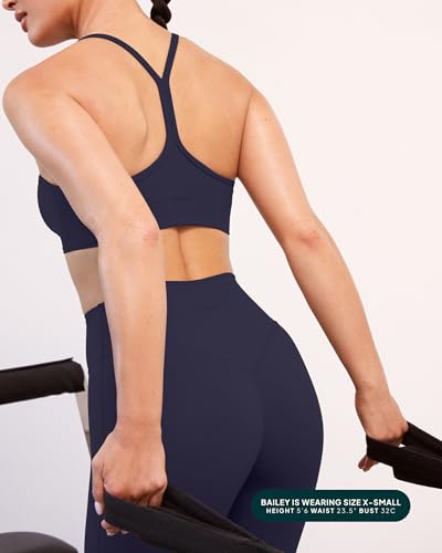 Image of PAVOI ACTIVE Yoga Racerback Bras for Women - Buttery Soft Low Support Scoop Neck Y-Back Thin Strap Sports Bra - FlexFlow
