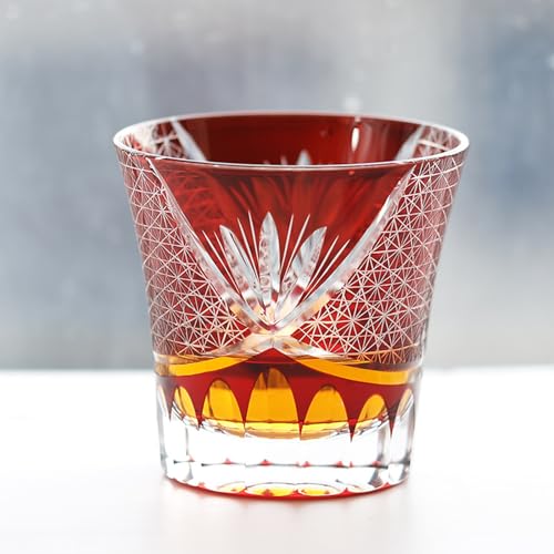 MGOXO 切子グラス 菊つなぎ 260ml