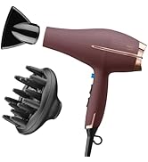 INFINITI PRO by CONAIR Hair Dryer, 1875W Blow Dryer with Diffuser and Concentrator Attachments, A...