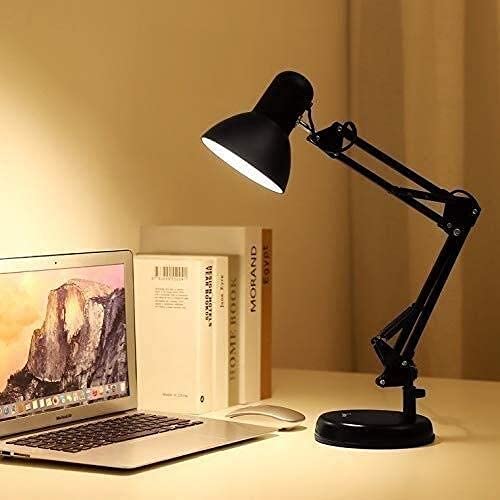 Lampe de bureau pliable noire E27 pour lecture et chevet - 8
