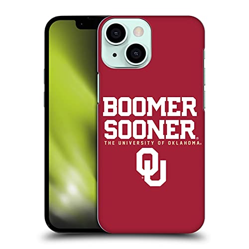 Head Case Designs Officially Licensed University Of Oklahoma Ou Boomer Sooner Hard Back Case Compatible With Apple Iphone 13 Mini #TOP16