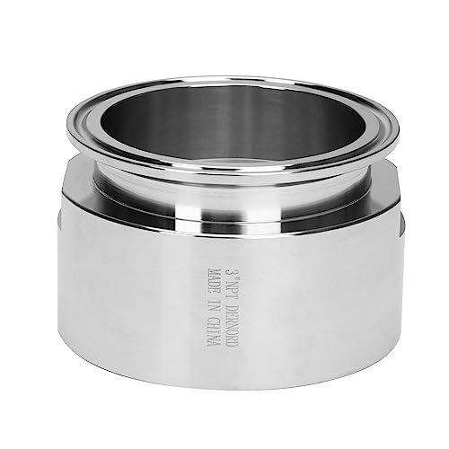 DERNORD 3'' Tri clamp Adapter to 3 inch FNPT Thread Ferrule Sanitary Pipe Fitting