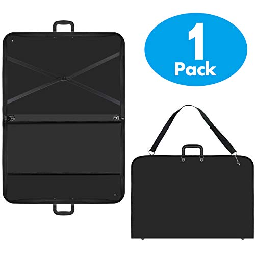 Vantasii Black Spill-Resistant Art Artist Portfolio Sketching Supplies Case A2 Size with Reinforcing Plate & Shoulder Strap for Students, Designers. (28” x20”x1.5”) by Vantasii - Image 2