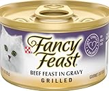 30 Cans of Fancy Feast Grilled Beef Feast in Gravy Canned Cat Food, 3-oz, ea