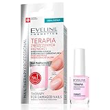 Eveline Cosmetics Nail Therapy Professional - Trattamento Avanzato per Riparazione Unghie, 12ml - Rinforza e Rigenera con Formula PowerNail H+K