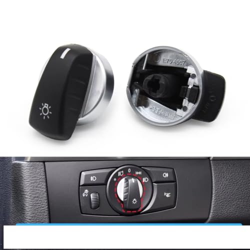 Botón interruptor luz faros coche perilla giratoria luz frontal para BMW X5 E70 2007-2013 3