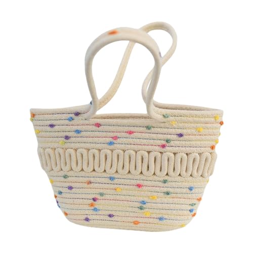 MOISTRI Beach Bags for Women Large Straw Woven Beach Tote Bag Shoulder Bag Women's Top Handle Handbag Large Tote Travel Beige-L