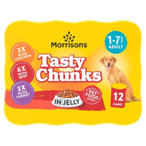 Morrisons Adult Tasty Chunks in Jelly, 12 x 400g