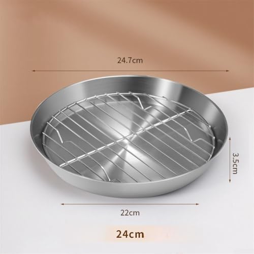 Plaque de cuisson en acier inoxydable avec plaque à biscuits et grille pour four