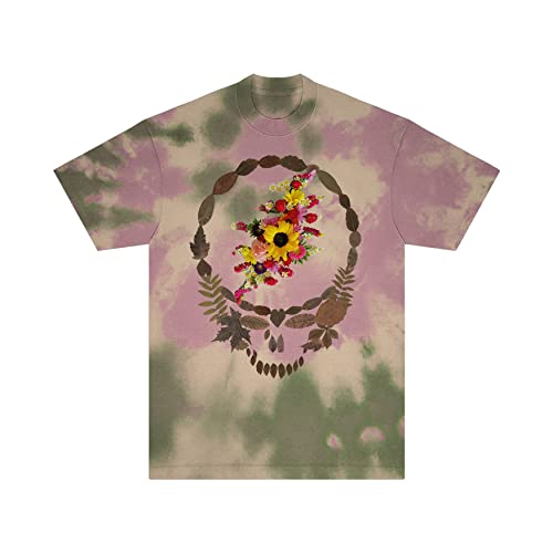 Grateful Dead Floral Earth Steal Your Face Tie Dye T-Shirt Multicolor Medium