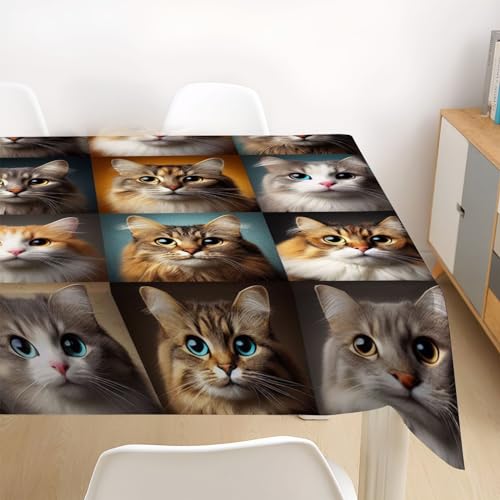 Nappe 3D rectangulaire en polyester chat animalier PICUAL cuisine - 5