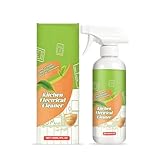 Detergente spray per cucina, detergente per cucina agli ioni elettrolisi, multiuso, potente smacchiatore, naturale e non irritante, adatto per piani cottura, forni, piani cottura e cappe da cucina (1)