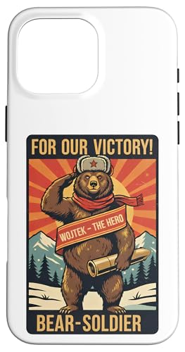 ���B���e�[�WWojtek Bear Soldier Proaganda �X�}�z�P�[�X iPhone 16 Pro Max �p