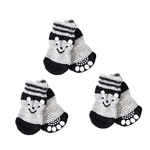 HOLIDYOYO Non Slip Dog Socks for Small Pets Indoor Paw Protection Comfortable Material Adorable Fashion Design Traction for Hardwood Floors Paw Covers for Puppies