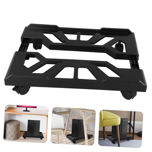 Soporte para CPU de torre de computadora Homoyoyo con ruedas, soporte móvil para torre bajo el escritorio, superficie lisa miniatura 7