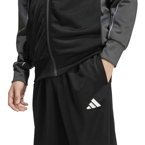 adidas Mixte enfant Junior Tricot Colourpop Track Suit, grey six/black/white, 11-12 Years