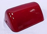 Lampenschirm für Bankerslampe, Ersatzschirm Banker Lampe, Rot 18 cm.