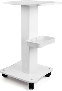 Esthetician Salon Trolley Cart with Wheels, Salon Spa Beauty Machine Trolley Stand, 3 Tier Rolling Cart Esthetician Machine Mobile for Instrument Storage