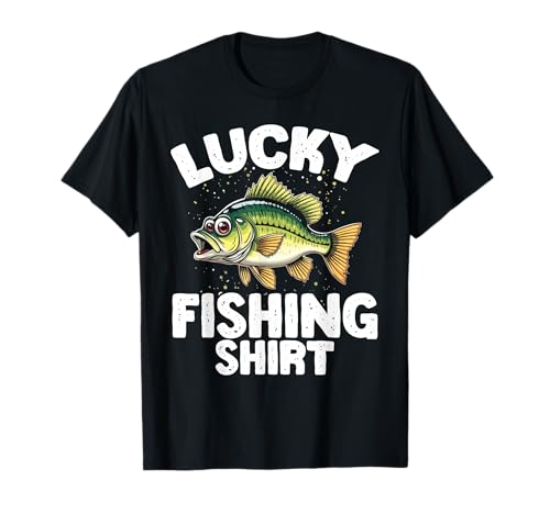 Lucky Fishing Shirt Funny Crappie Fisherman Angler For Men T-Shirt