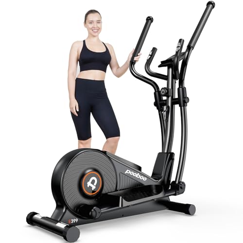 pooboo Elliptical Exercise Machine,Elliptical Machine for Home with Hyper-Quiet Magnetic