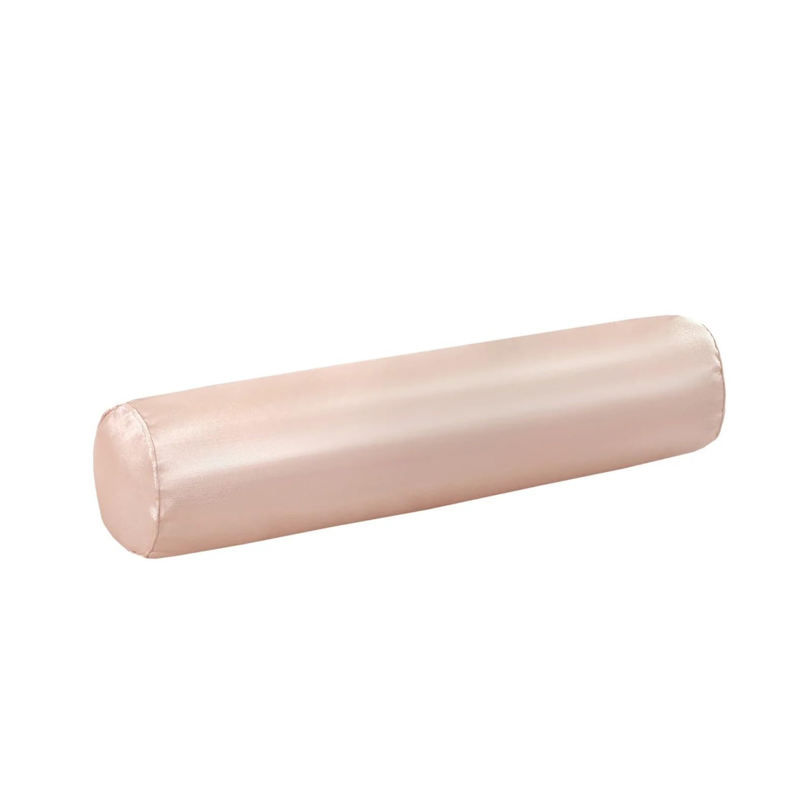 Cylindrical Pillowcase Round Cervical Roll Cylinder Bolster Pillow Removable Washable Cover Ergonomically Designed for Head, Neck,Back, and Legs(Ice silk,15x40cm 1pcs)