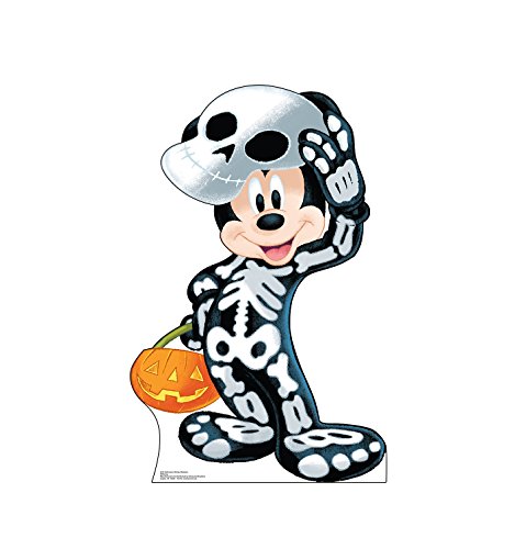 Image of Cardboard People Halloween Mickey Skeleton Life Size Cardboard Cutout Standup