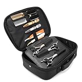 Eulihent Friseurtasche Haarschneider Tasche für Haarschneider Haarschnitt Barber Supplies Organizer Taschen Friseur Werkzeugtasche Trimmer Organizer Tasche für Wahl Männer Rasiermesser (Schwarz)
