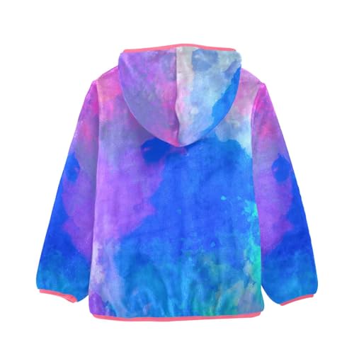 GuoChe Digital Strokes Paint Abstract Sherpa Jacket2
