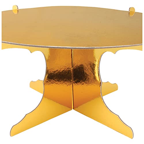 Beistle 53785-GD Golden Metallic Cake Stands thumb #3