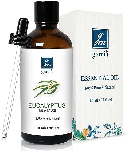 GM Gumili Eucalyptus Essential Oil – 100ml Pure Eucalyptus Oil for Diffuser, Home Cleansing, Air Freshener – 3.38 Fl Oz