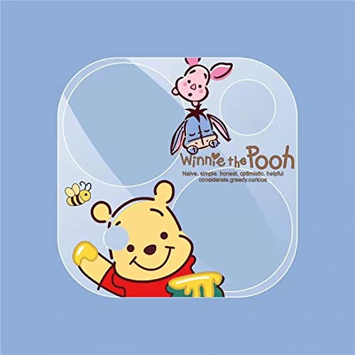 iPhone13 レンズ保護 iPhone13mini/13Pro/13ProMax くまのプーさん カメラフィルム カメラ保護 カメラレンズカバー 極薄 EVISUK キャラクター スヌーピー 硬度9H 透明 キズ防止 飛散防止 全面保護