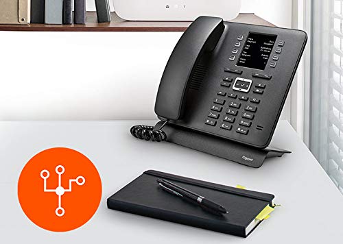 Gigaset T480HX -téléphone sans fil pour connexion à la base DEC-grand écran couleur - échange de données via Bluetooth et Micro-USB- répertoire téléphonique extra-large-profils audio réglables, noir