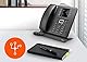 Gigaset T480HX - Tischtelefon zum schnurlosen Anschluss an DECT-Basis oder Router - großes Farbdisplay - Datenaustausch über Bluetooth & Micro-USB - großes Telefonbuch, schwarz