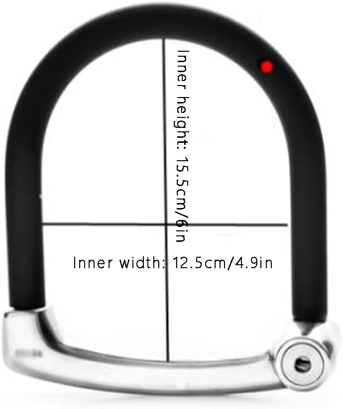 Padlock with Key Bicycle Lock Mountain Electric Bike Motorcycle U-Shaped Lock Battery Car Lock for Bicycles, Motorcycles, Strollers Bicycle U-Lock