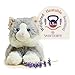Intelex Laying Down Grey Cat Warmies Plush
