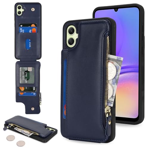 Cavor for Samsung Galaxy A05 Phone Case Wallet, Blue