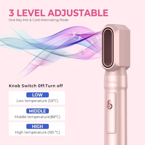 Image of Atopskins 6 in 1 Hair Dryer Brush Set, Hot Air Styler Blowout Brush