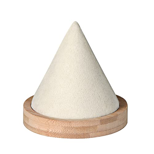 Pangkeep Bamboo Cone Bracelet Display Stand for Show Selling (Beige)