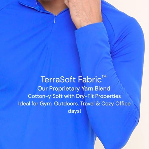 Image of Men's Cuddle Tee | TerraSoft Ultra Soft, Sweat-Wicking & Odour-Proof T-Shirt for Gym, Walks, Runs & Everyday Wear | Performance Tee with Cotton-Like Comfort