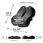 Everlasting Comfort Premium Memory Foam Seat Cushion for Office & Car - Elevate Series Ergonomic Chair Cushion - Doctor Recommended Support Pillow for Tailbone, Sciatica Pain Relief, Desk Accessories - Image 3