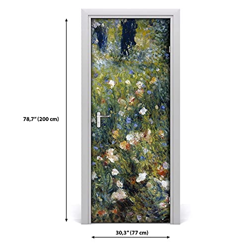 Vinilo para puerta de 77x200 cm autoadhesivo e impermeable diseño Paraguas de Lady 3
